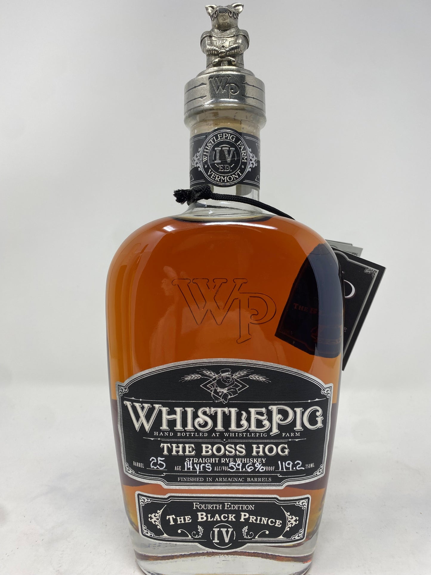 WhistlePig The Boss Hog IV The Black Prince Straight Rye Whiskey (750ml)