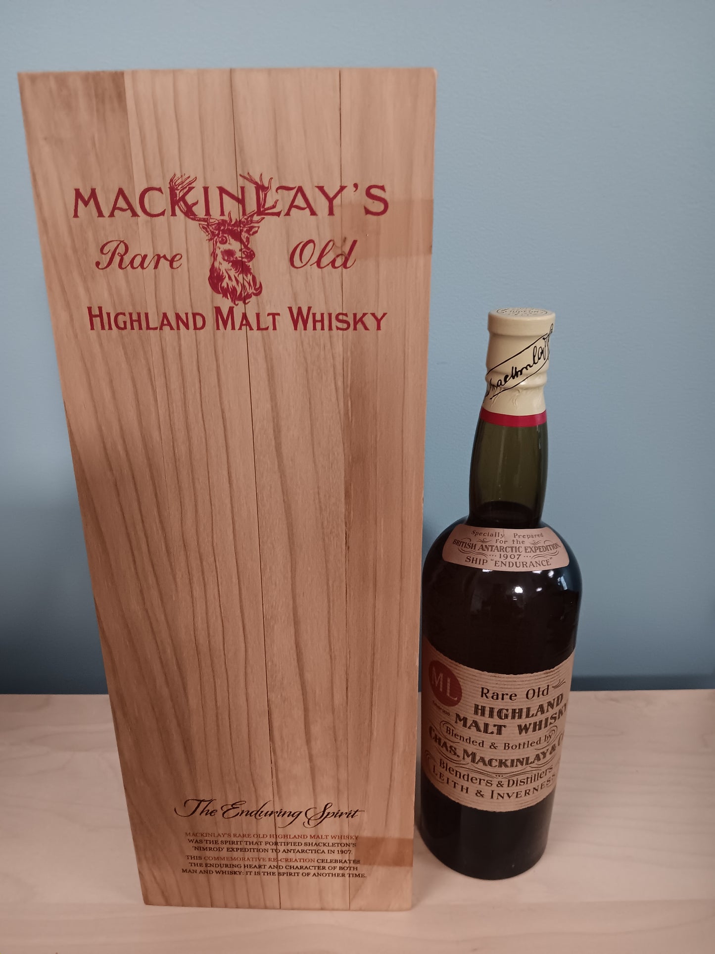Mackinlay's Rare Old 1st Edition (British Antartic Expedition 1907) Highland Malt Whisky (700ml)