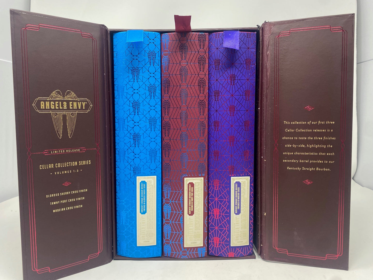 Angel's Envy Cellar Collection Series Volumes 1 - 3 (3 pack 375ml) Kentucky Straight Bourbon Whiskey
