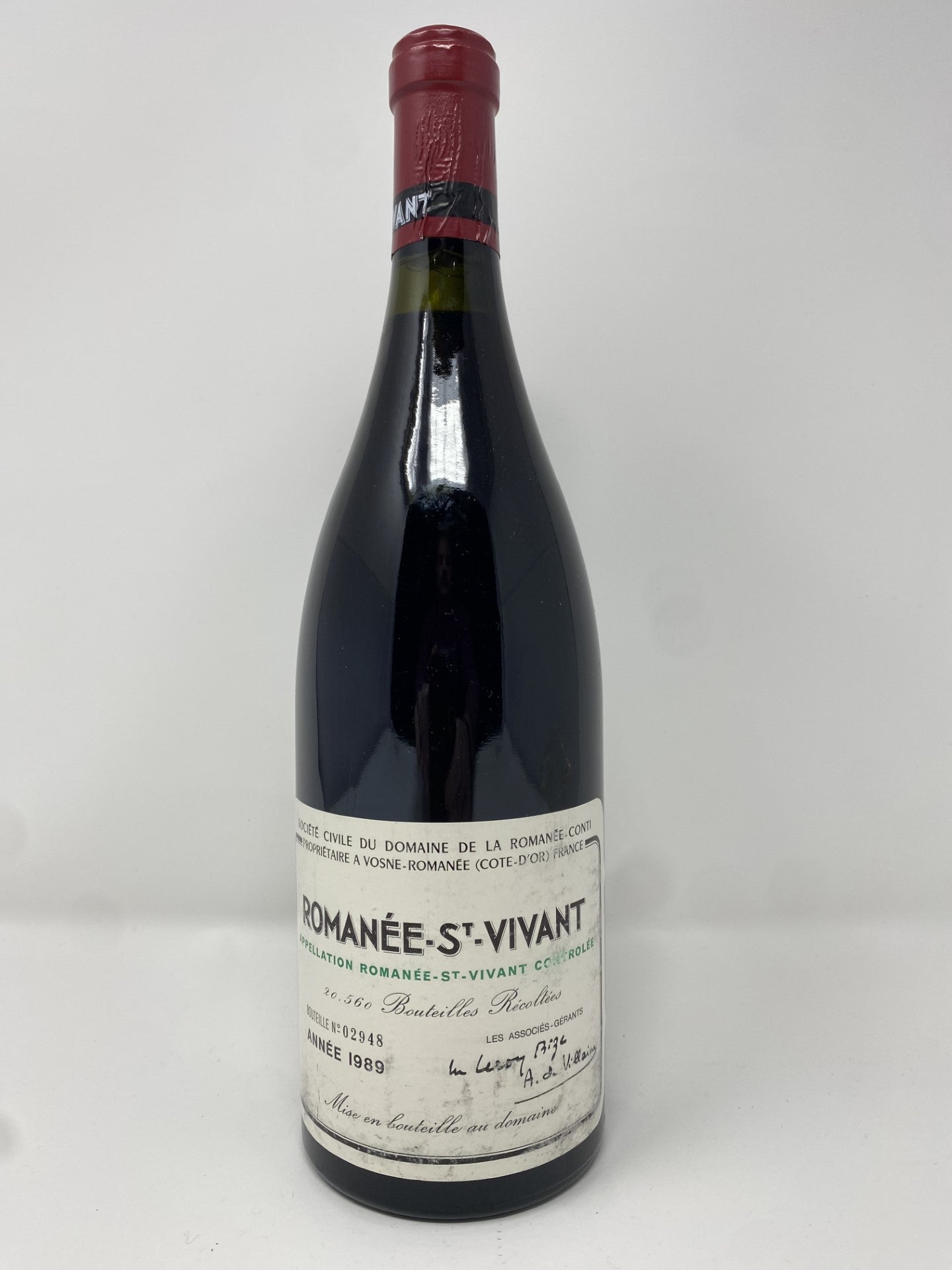 DRC Romanee St. Vivant Marey Monge 1989