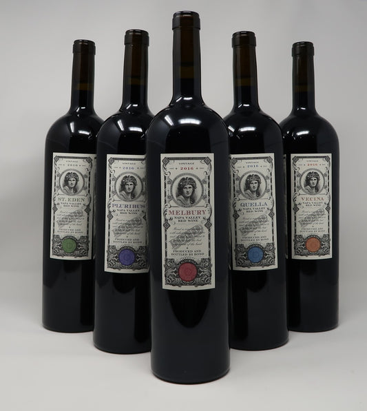 Bond 5 pack owc (1: Melbury; 1: Pluribus; 1: Quella; 1: St. Eden; 1: Vecina) 2015 1.5L