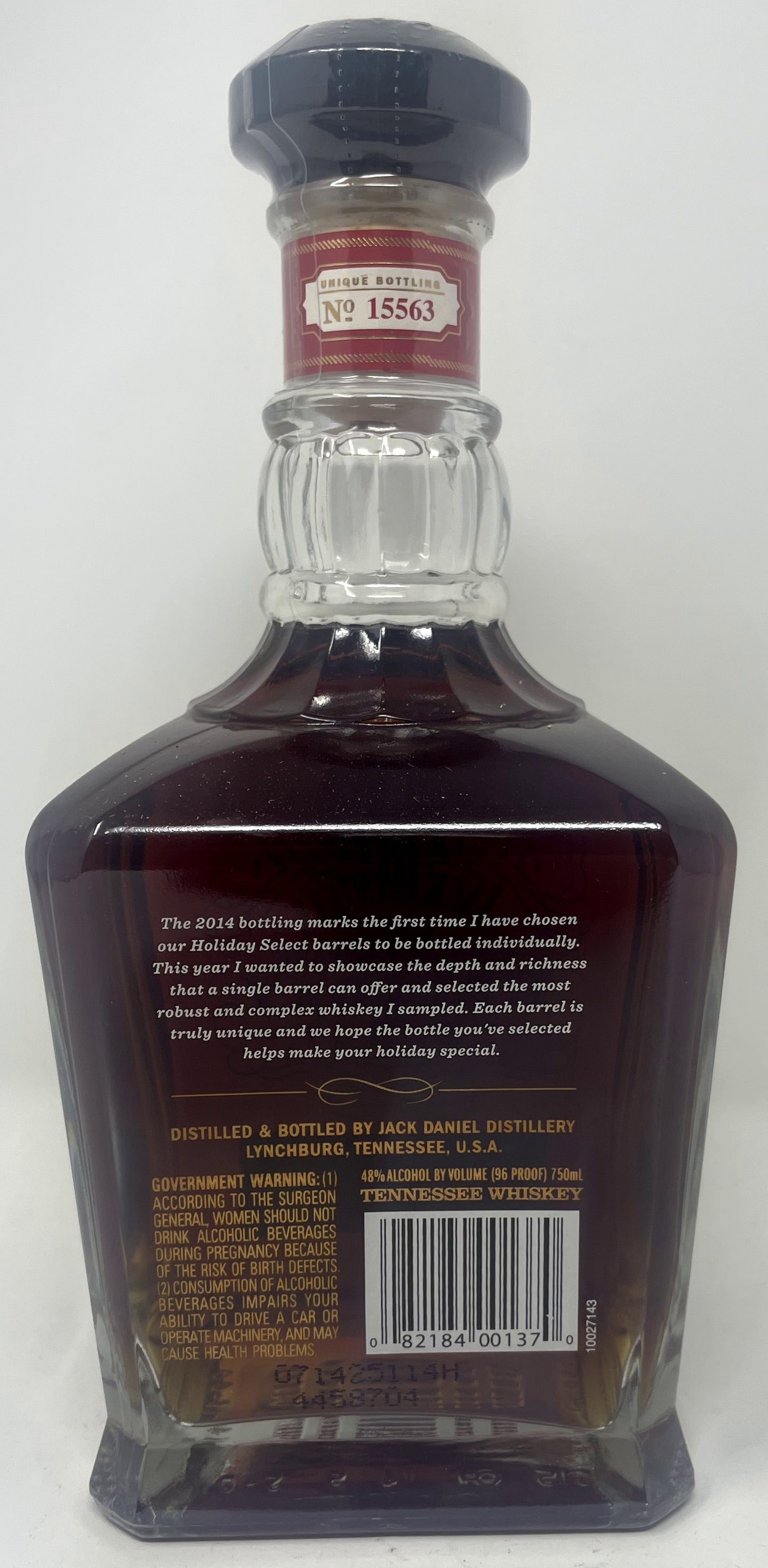 Jack Daniel's Holiday Select 2014 Limited Edition Single Barrel Tennessee Whiskey (750ml)