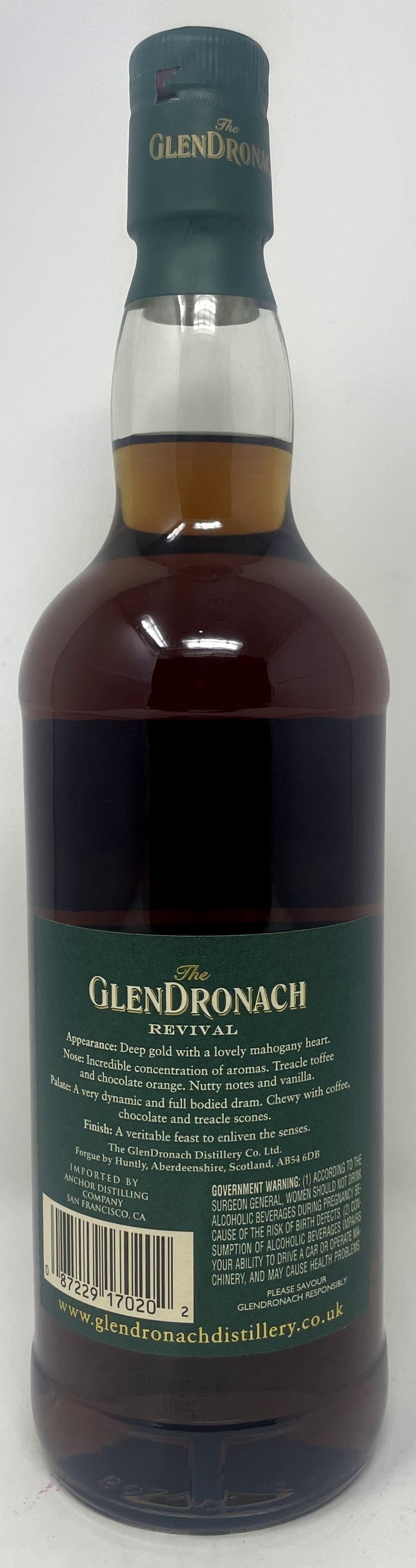 Glendronach 15 Year Revival Single Malt Scotch Whisky (750ml)
