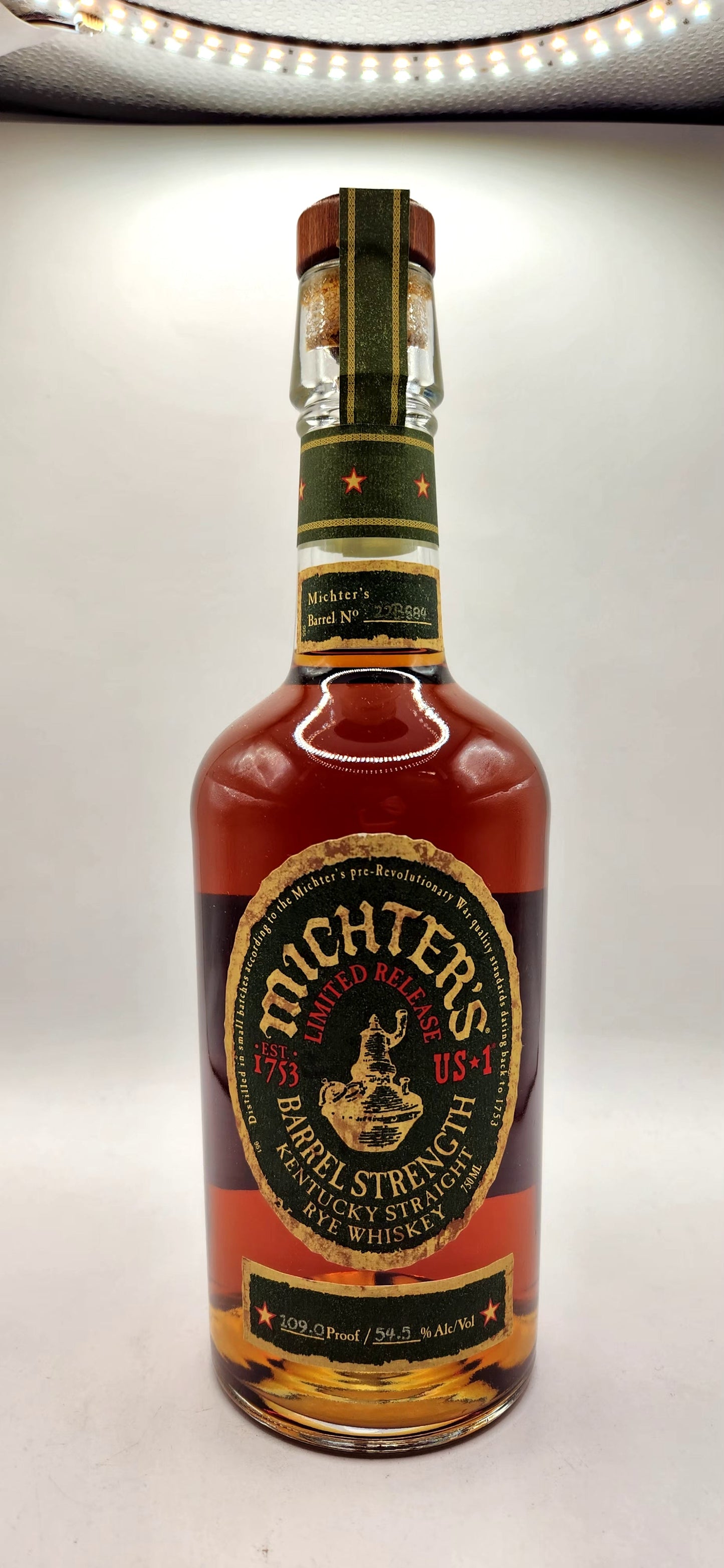 Michter's Barrel Strength Limited Release Kentucky Straight Rye Whiskey