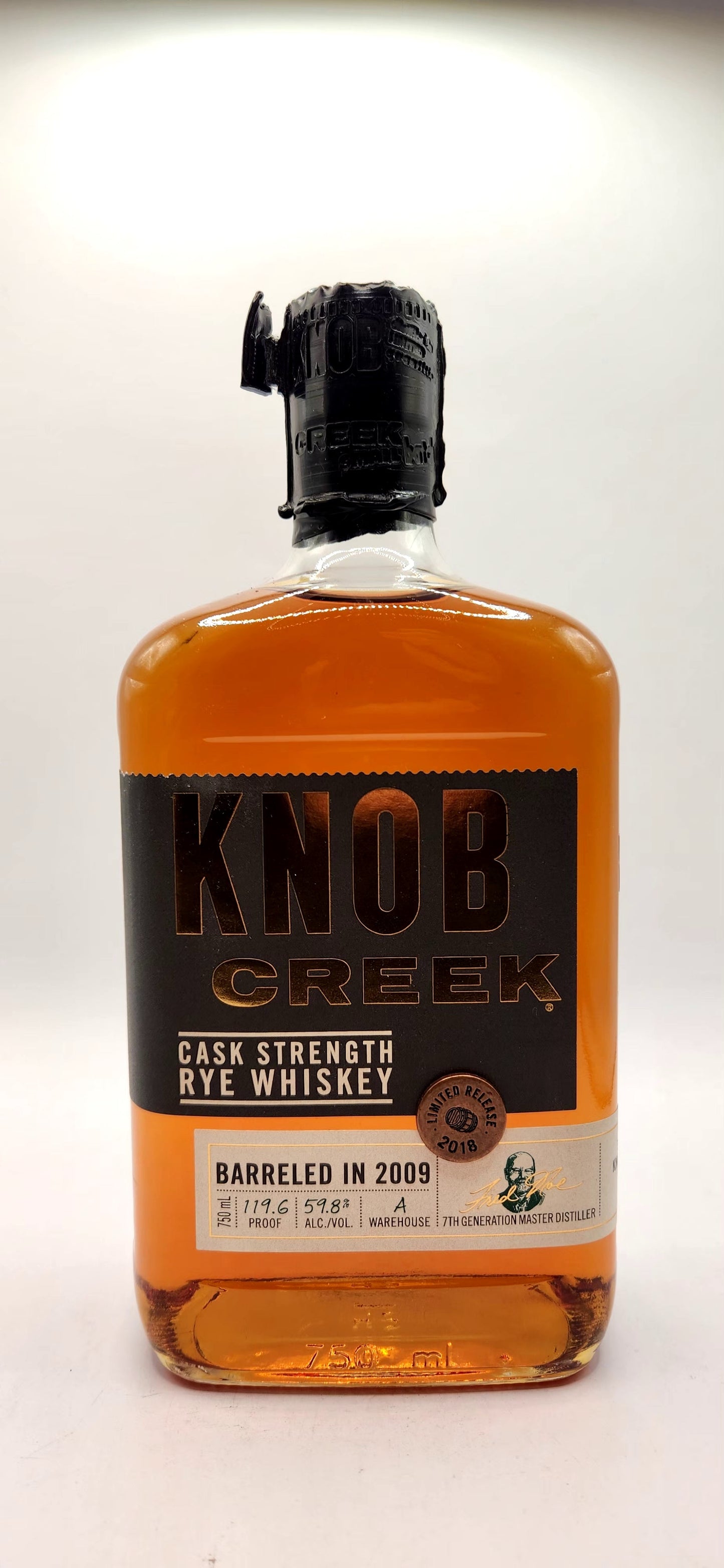 Knob Creek Cask Strength Limited Release 2018 Rye Whiskey