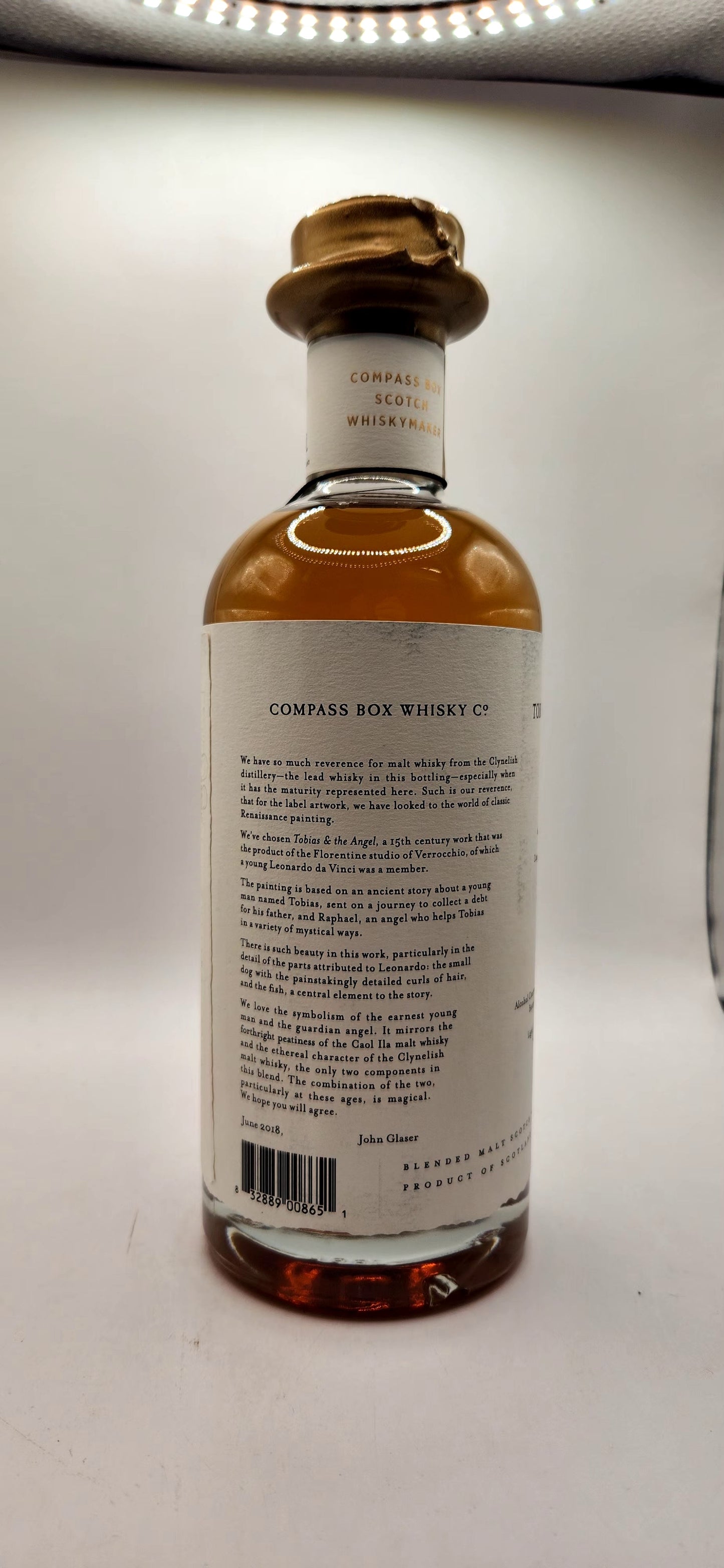 Compass Box Limited Edition Tobias & The Angel Blended Malt Scotch Whisky