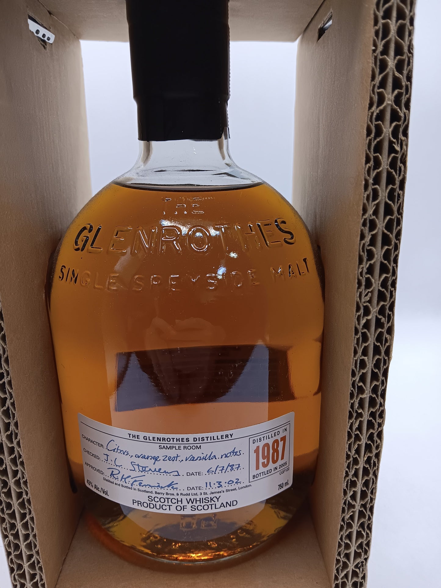 Glenrothes 1987 Speyside Single Malt Scotch Whisky