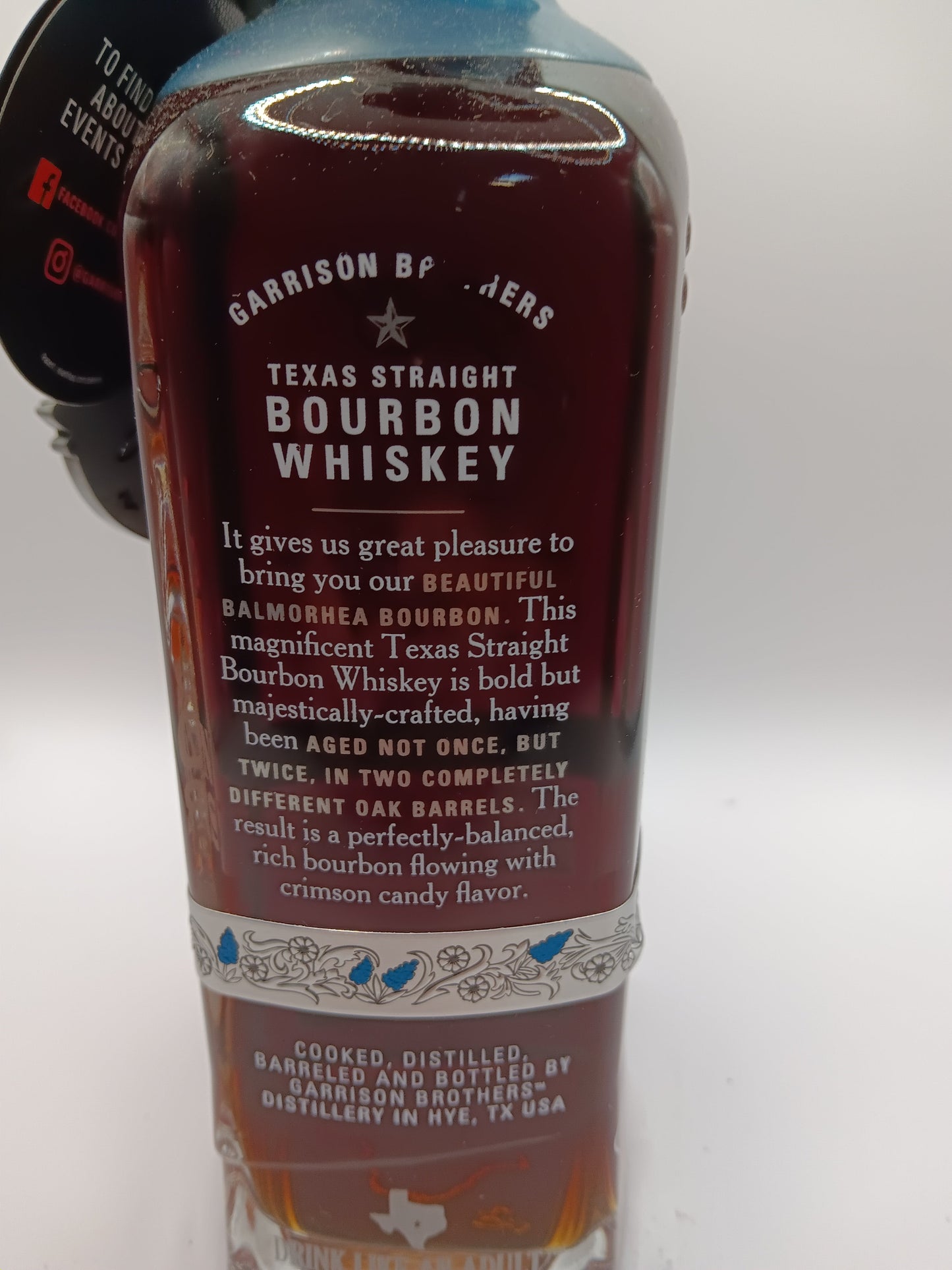 Garrison Brothers Balmorhea Texas Straight Bourbon Whiskey