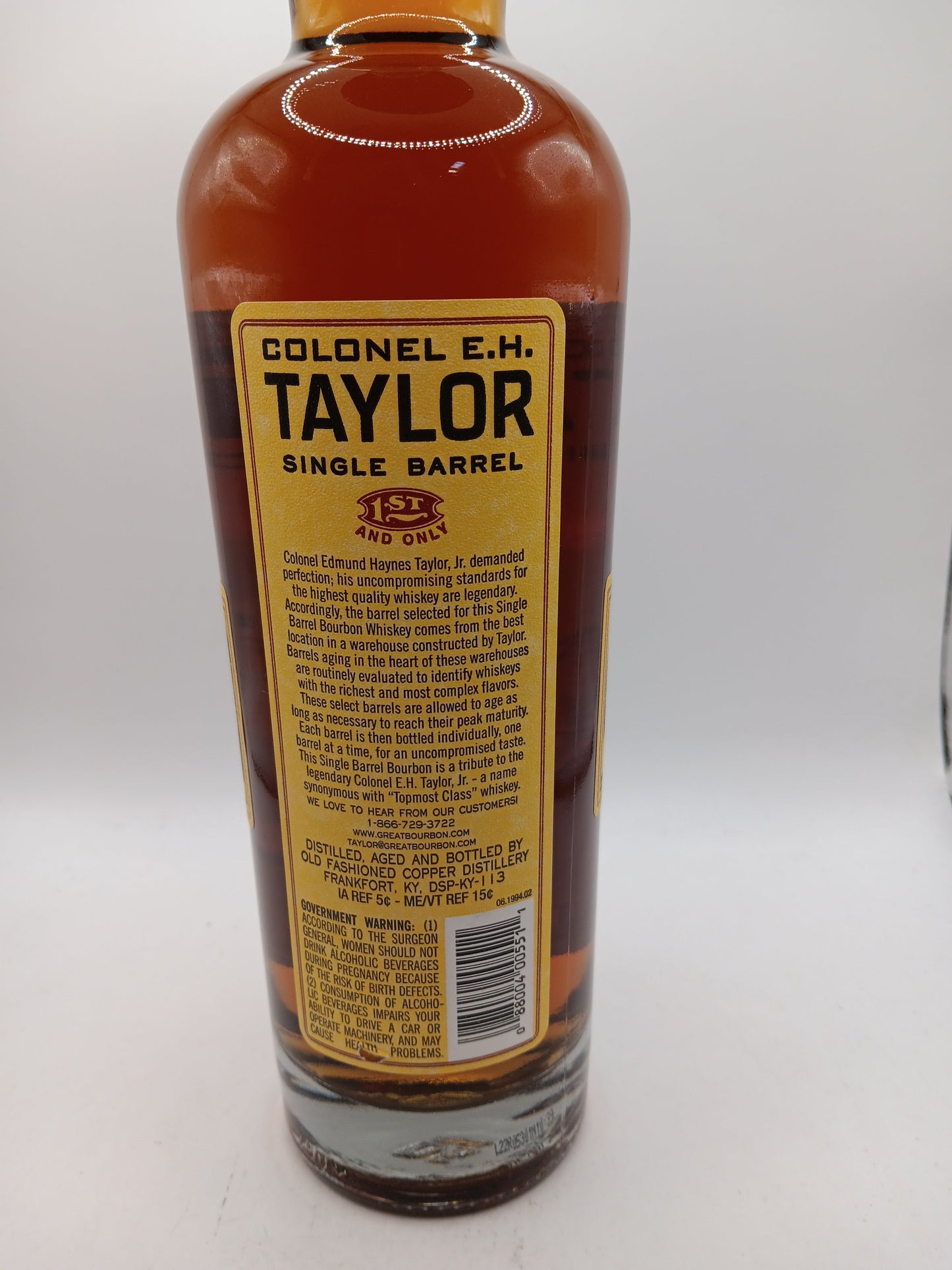 Colonel E.H. Taylor Single Barrel Kentucky Straight Bourbon Whiskey