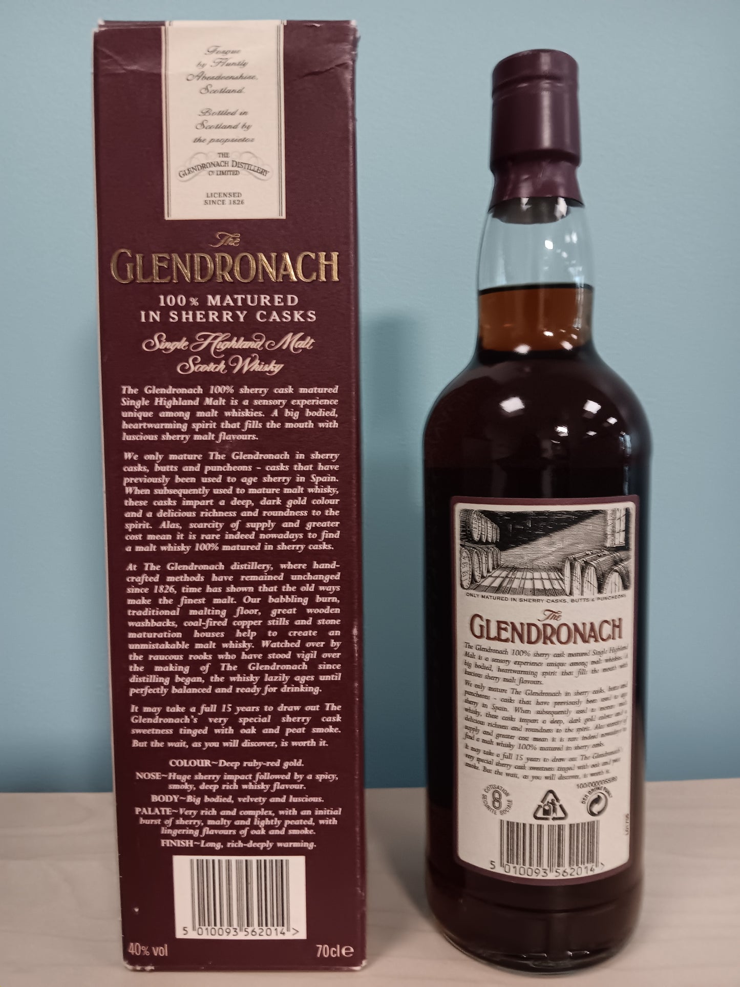 Glendronach 15 Year Sherry Casks Single Malt Scotch Whisky (700ml)