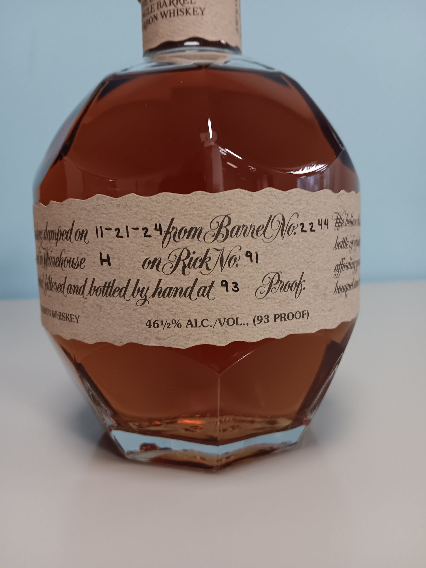 Blanton's Single Barrel (Letter A) Kentucky Straight Bourbon Whiskey (750ml)