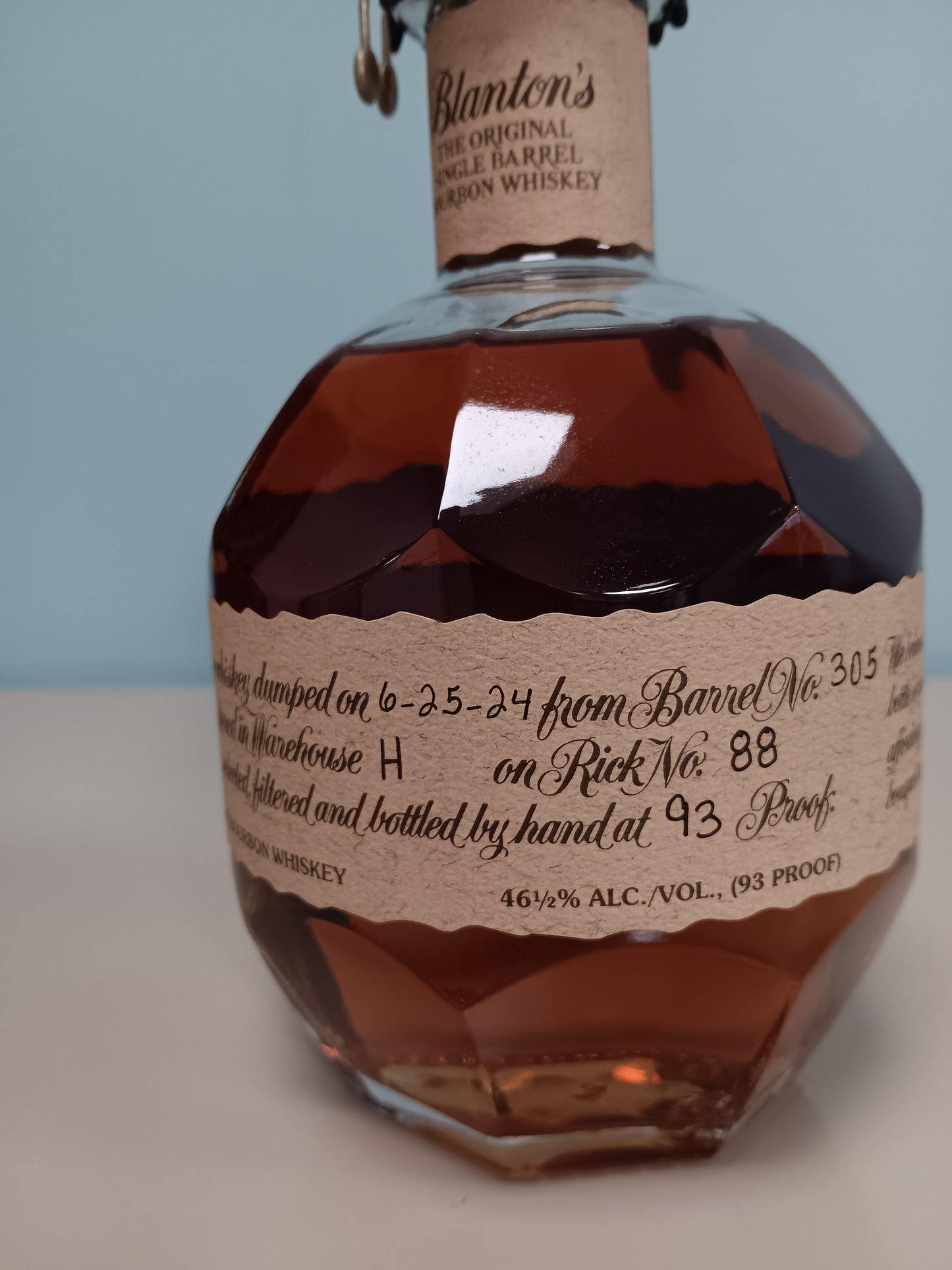 Blanton's Single Barrel (Letter T) Kentucky Straight Bourbon Whiskey (750ml)