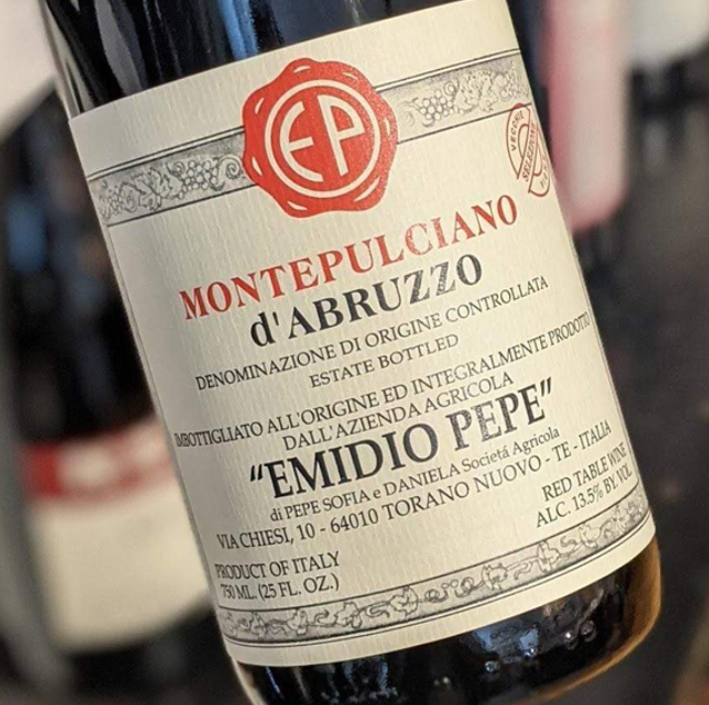 Emidio Pepe Montepulciano d`Abruzzo Vecchie Vigne 2001