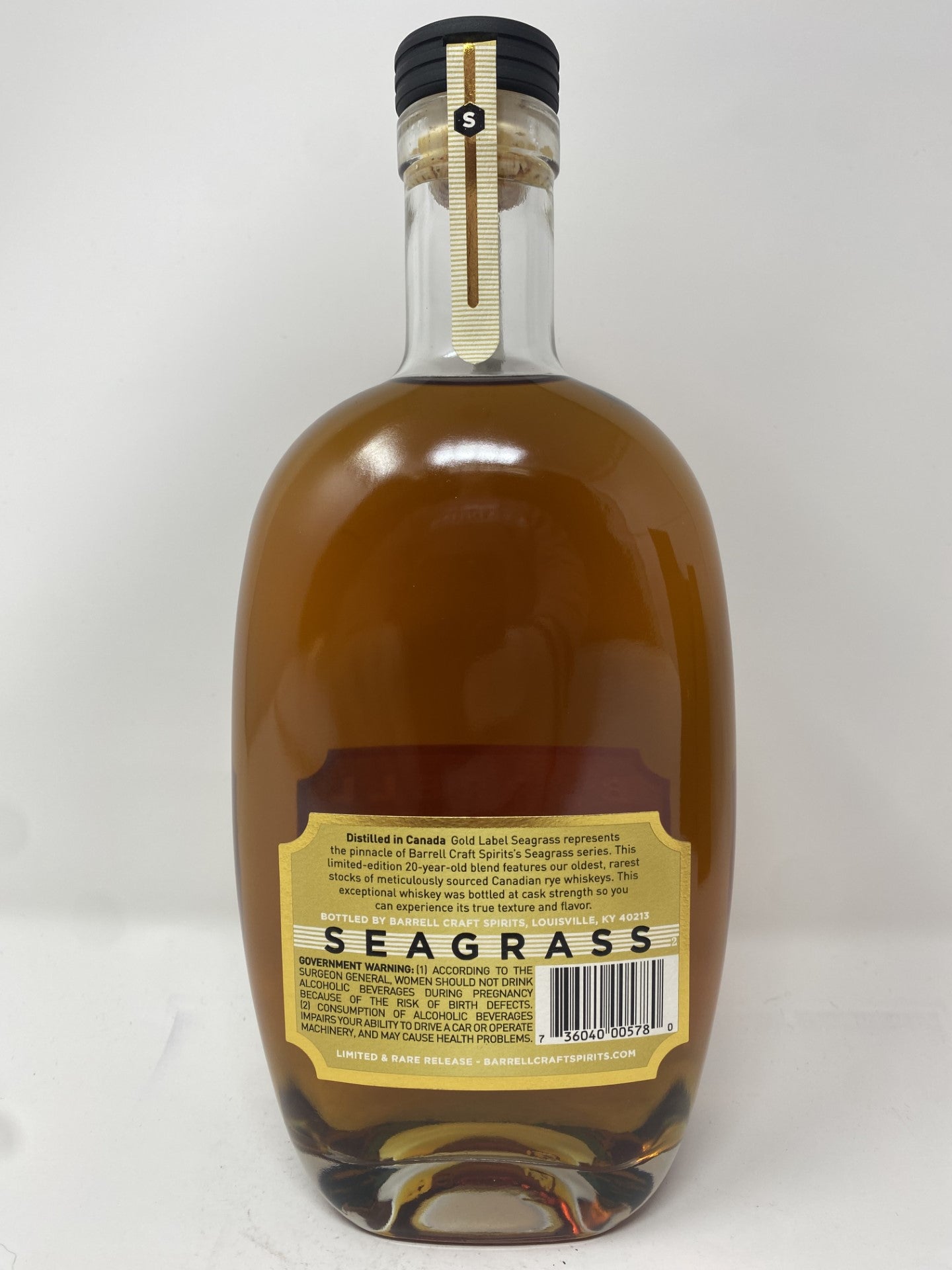 Barrell Craft Spirits Seagrass (Gold Label) Rye Whiskey