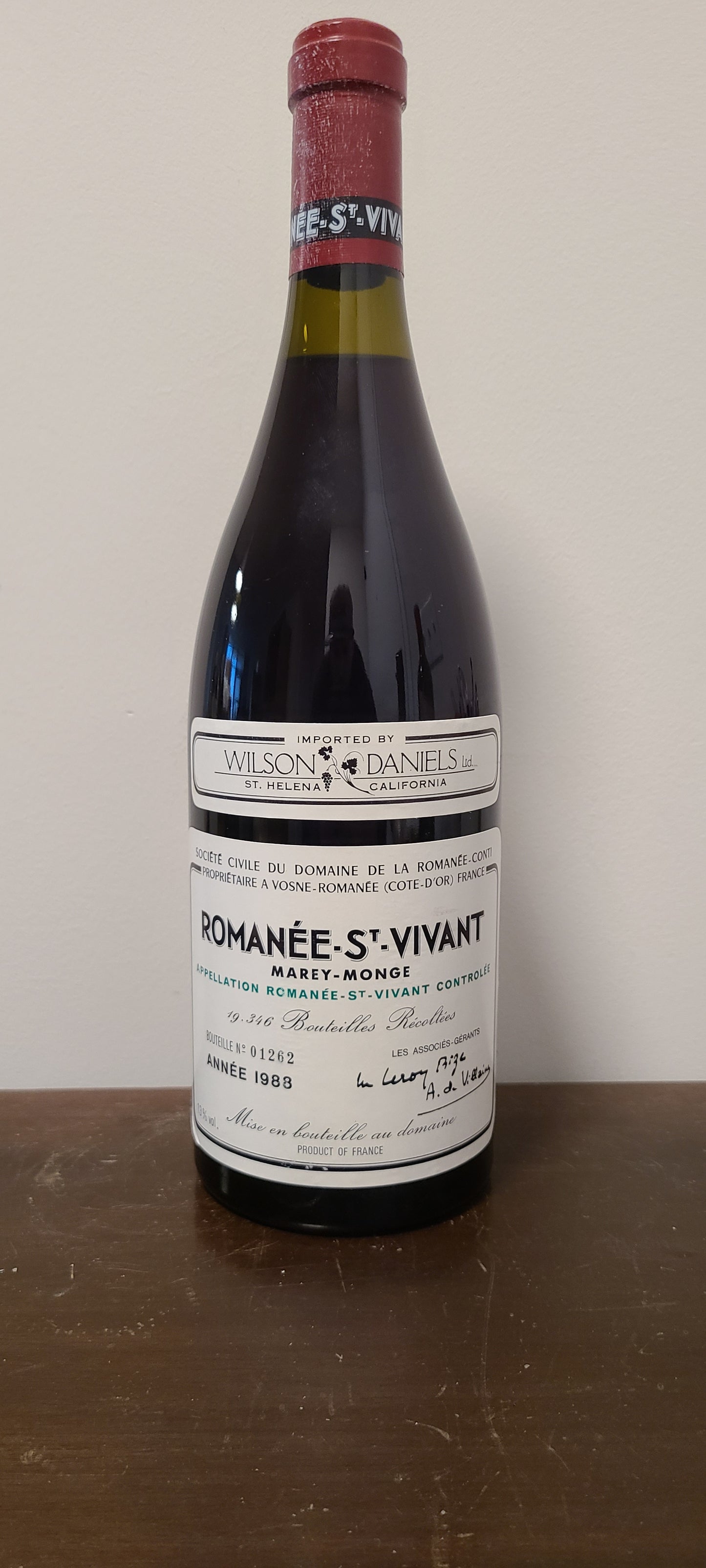 DRC Romanee St. Vivant Marey Monge 1988