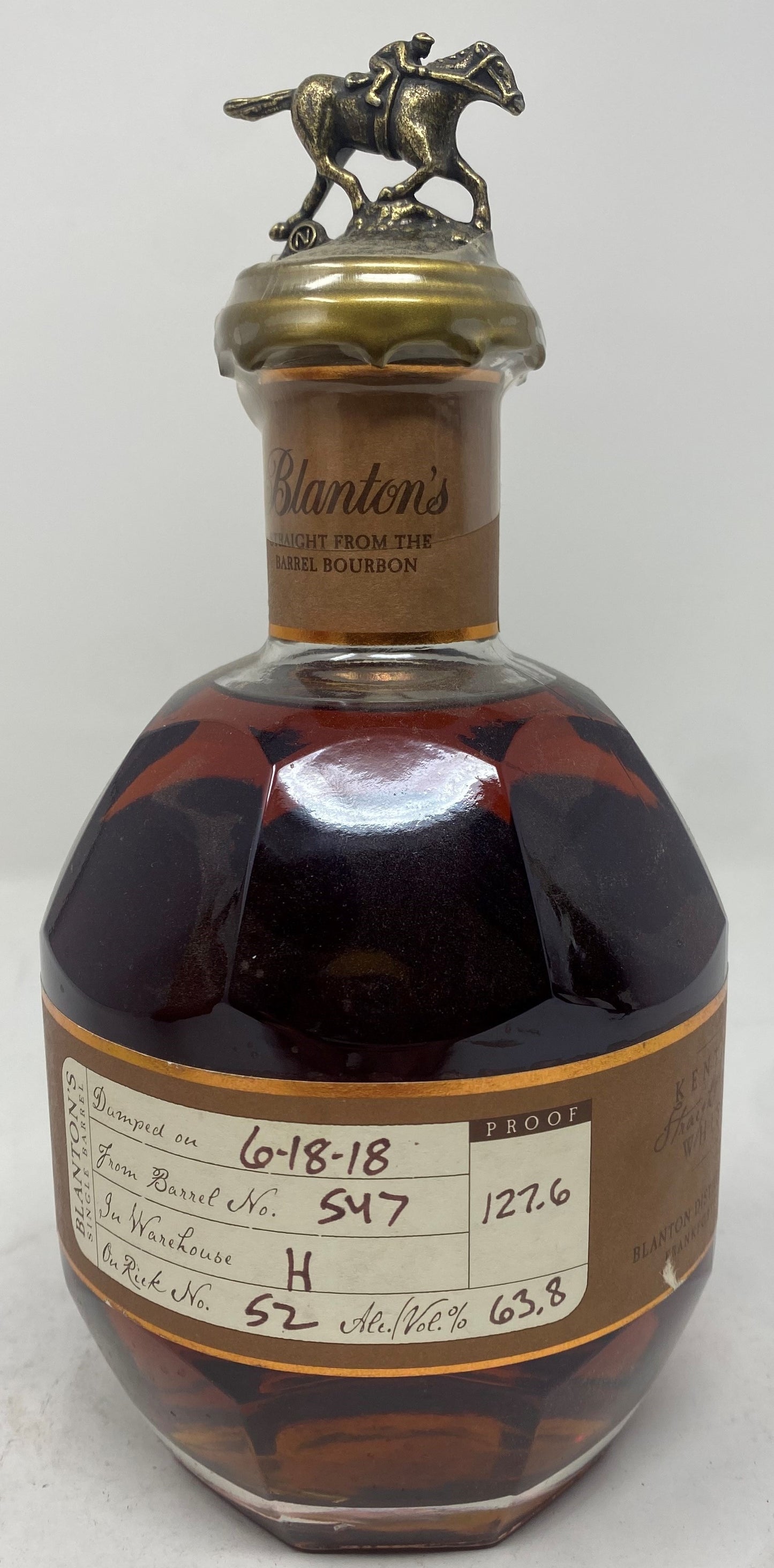 Blanton's Straight from the Barrel (Letter N) Kentucky Straight Bourbon Whiskey (700ml)