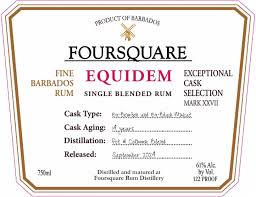 Foursquare Exceptional Cask Series Equidem Rum (720ml)
