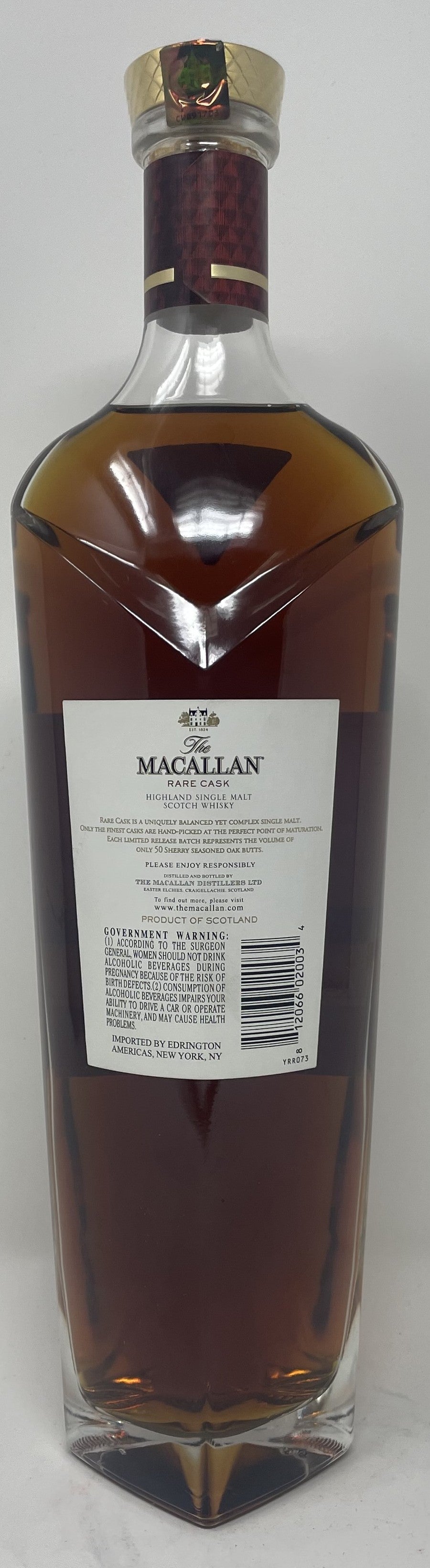 The Macallan Rare Cask Batch No. 1 (2019 Release) Single Malt Scotch Whisky (750ml)