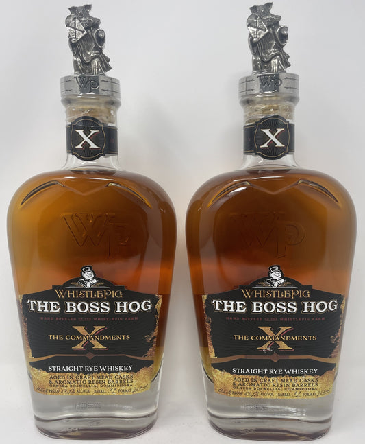 WhistlePig The Boss Hog X The Commandments Straight Rye Whiskey (750ml)