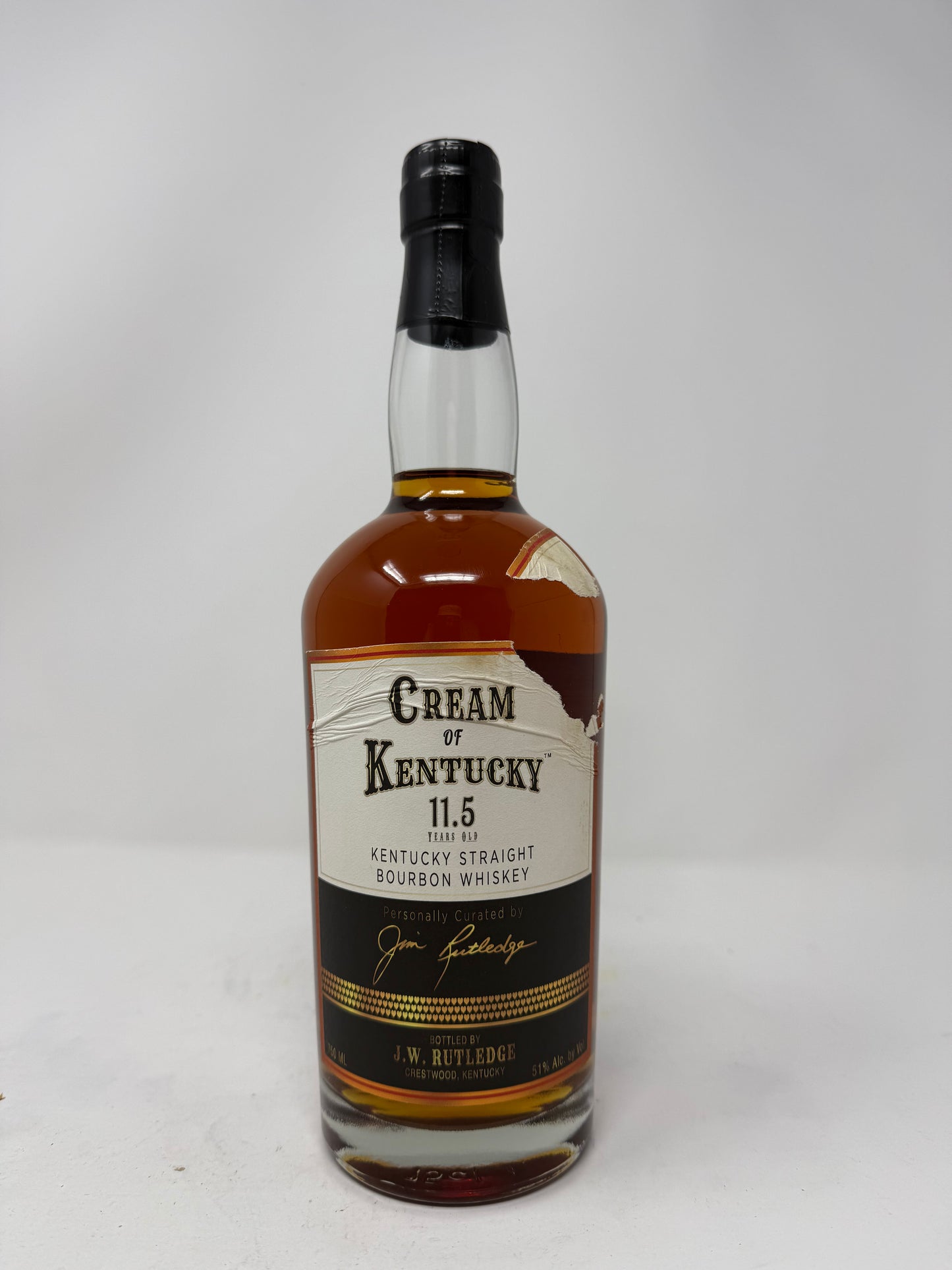 J.W. Rutledge Cream of Kentucky 11.5 Year Straight Bourbon Whiskey (750ml)