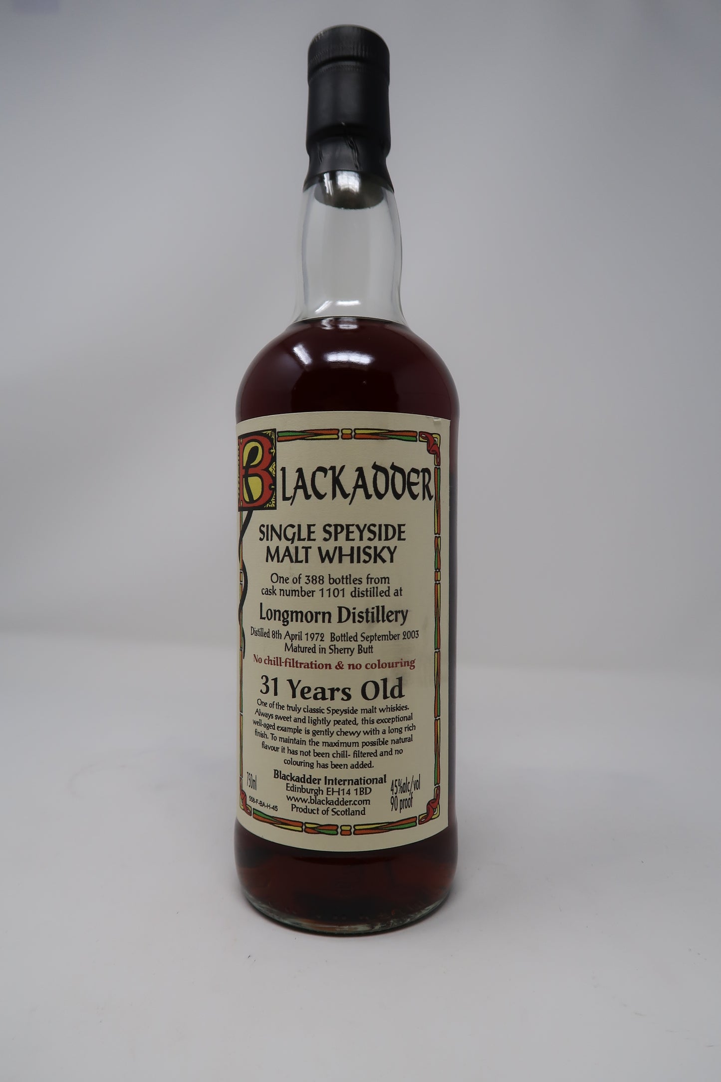 Blackadder (Longmorn) 31 Year Single Malt Scotch Whisky (750ml)