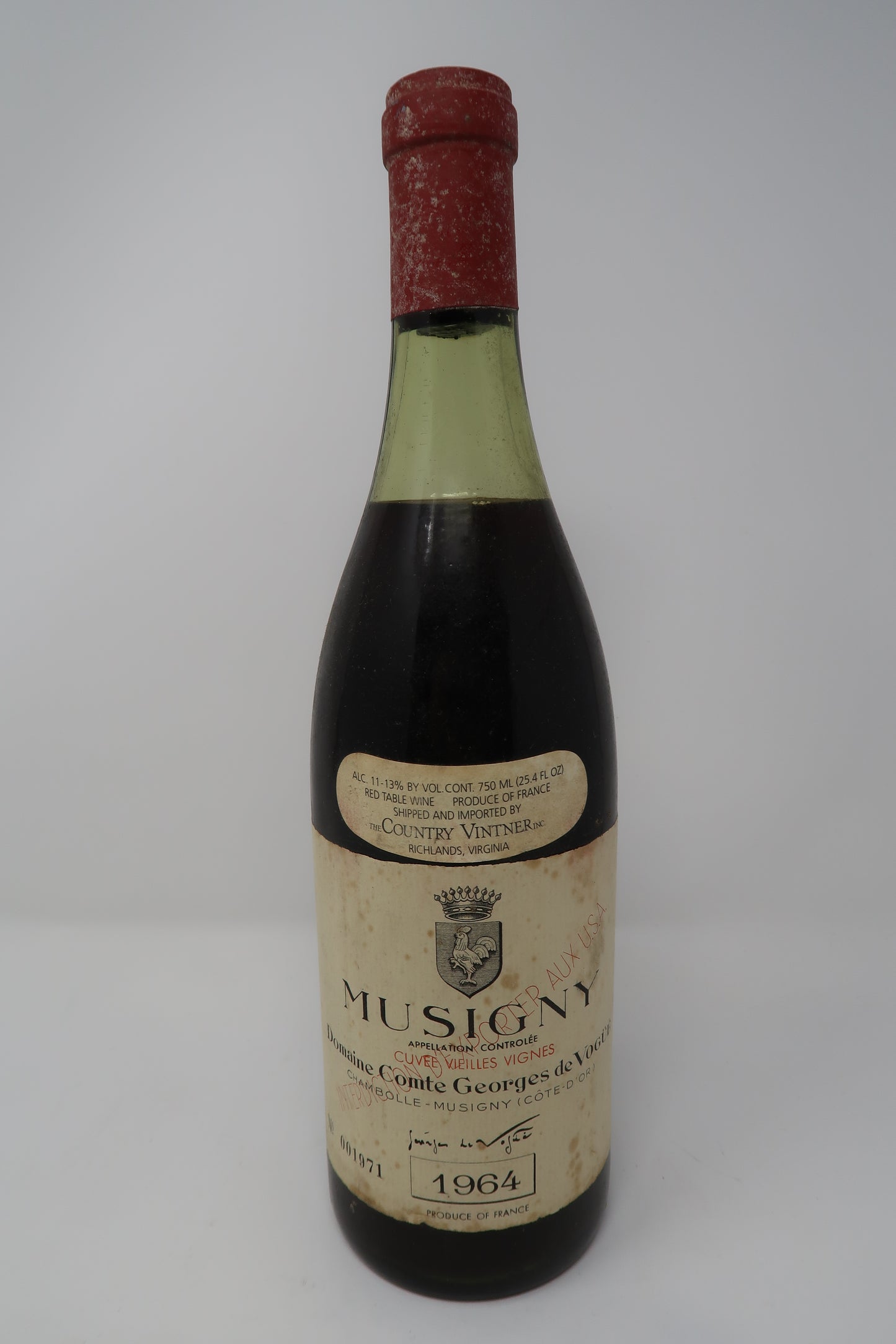 Comte Georges de Vogue Musigny (Cuvee Vieilles Vignes) 1964