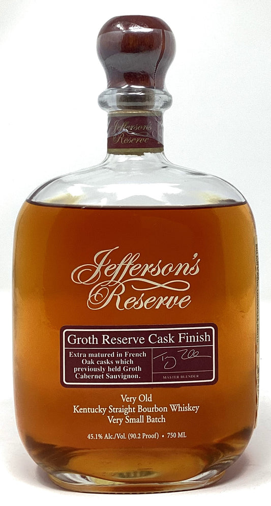 Jefferson's Reserve Groth's Reserve Cask Finish Very Old Very Small Batch Kentucky Straight Bourbon Whiskey (750ml)
