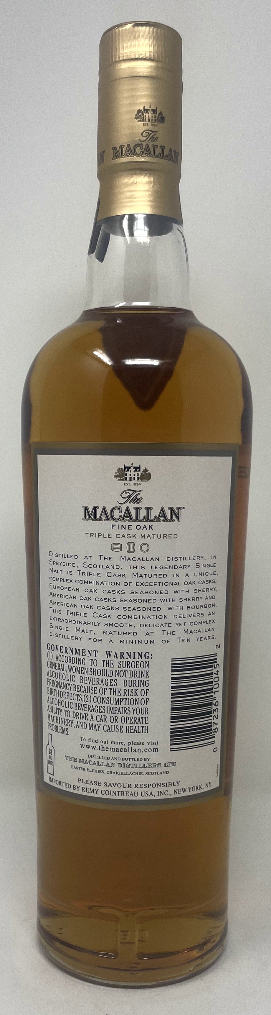 The Macallan 10 Year Fine Oak Single Malt Scotch Whisky (750ml)
