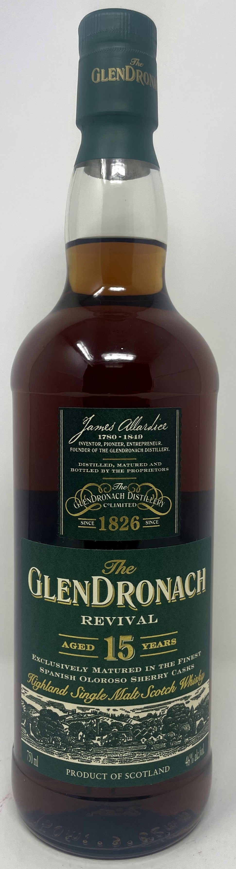 Glendronach 15 Year Revival Single Malt Scotch Whisky (750ml)