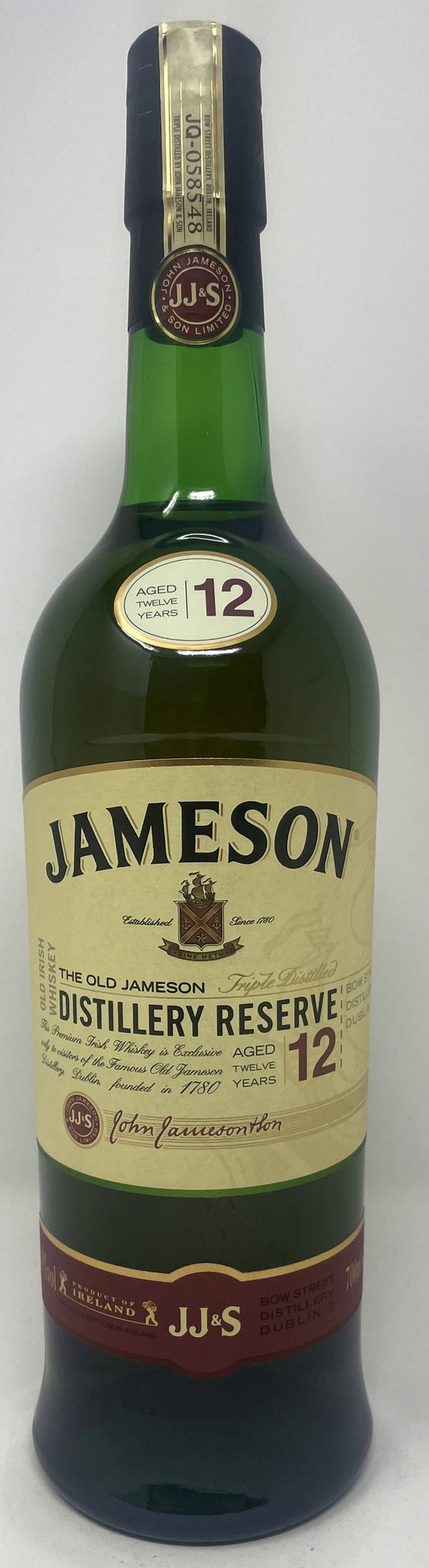 Jameson 12 Year The Old Jameson Distillery Reserve Irish Whiskey (700ml)