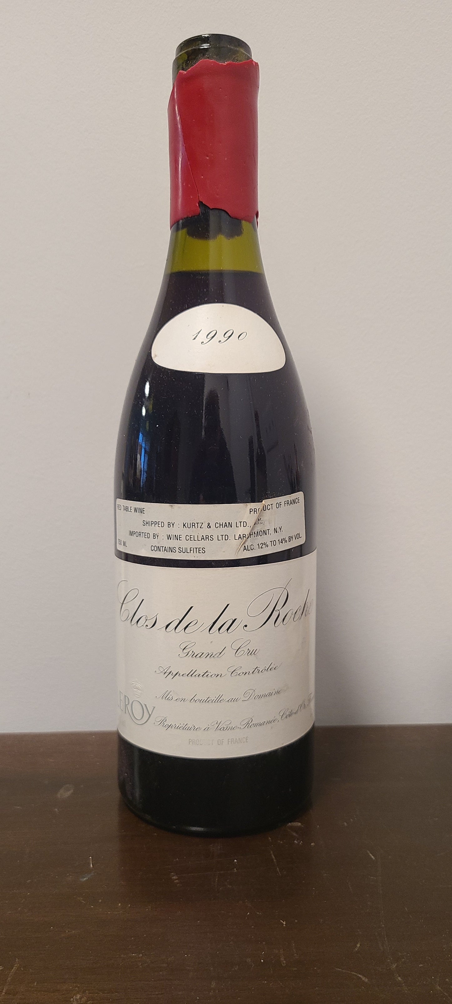 Domaine Leroy Clos de la Roche 1990