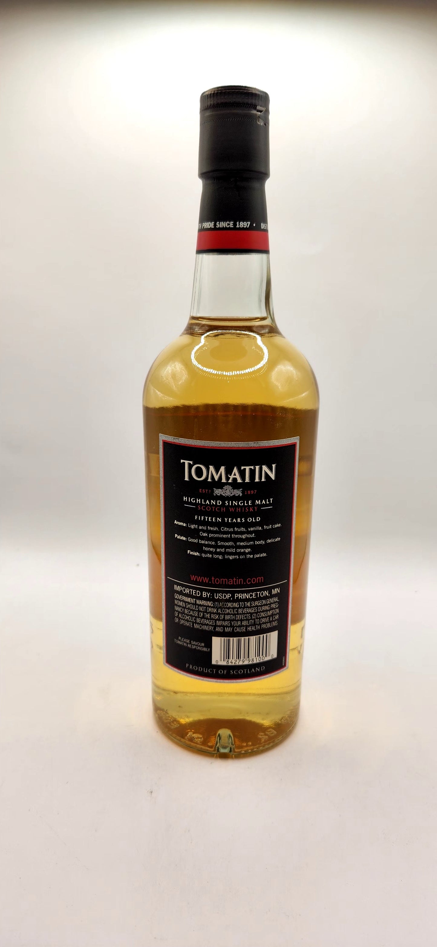 Tomatin 15 Year Highland Single Malt Scotch Whisky