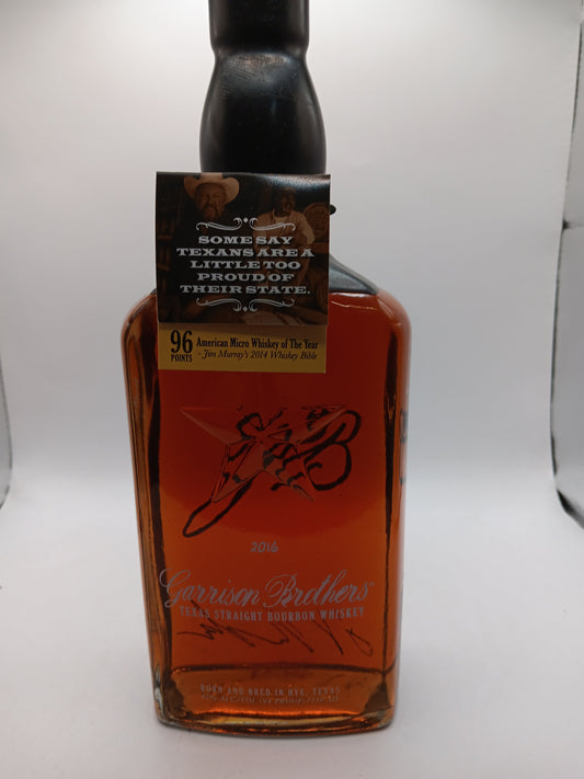 Garrison Brothers 2016 Texas Straight Bourbon Whiskey